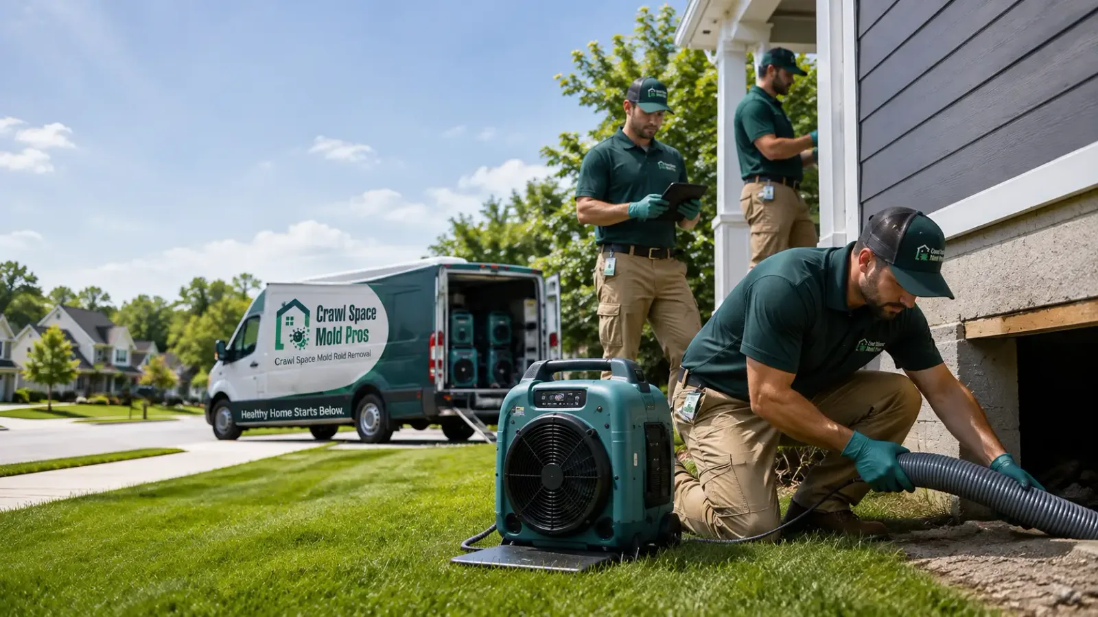 Crawl Space Mold Removal in Albion, OK